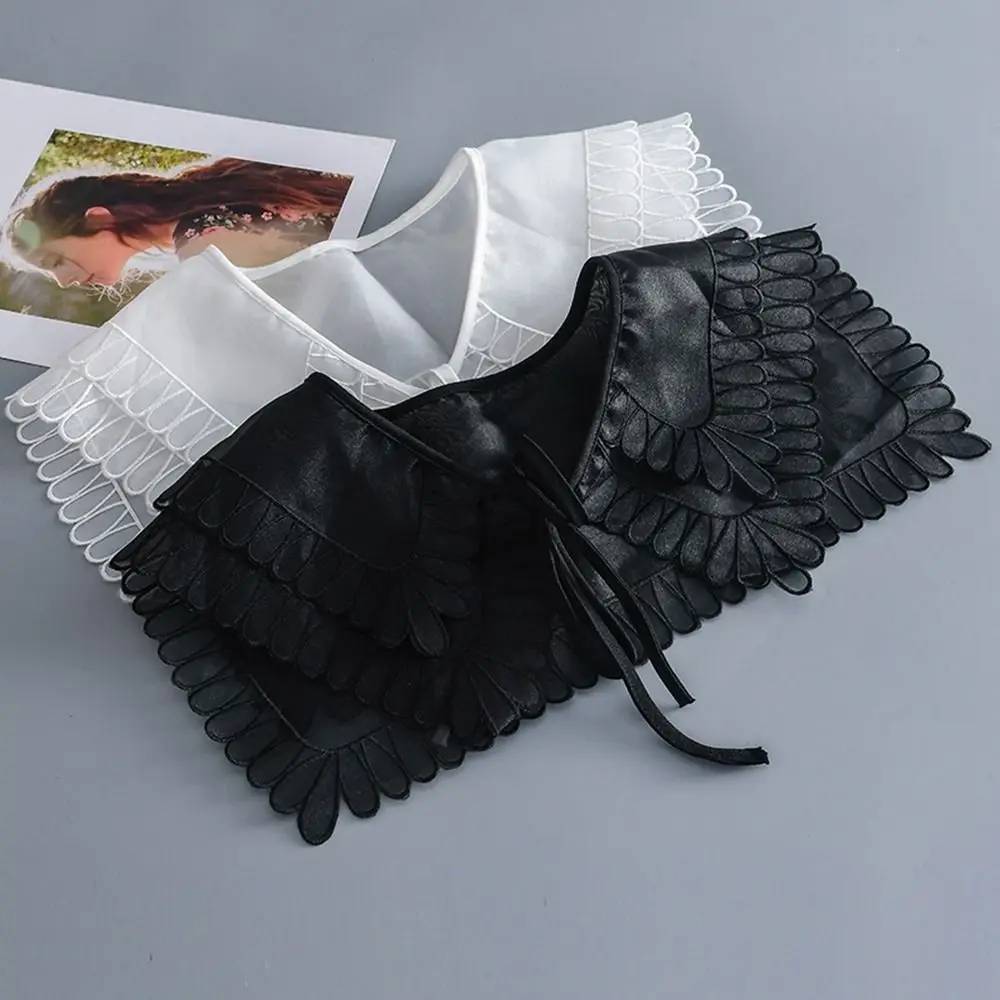

Female Bow Tie Mini Cape Dress Decorative Shoulder Detachable Doll Collar Decoration Shirt Collar Lace Fake Collar