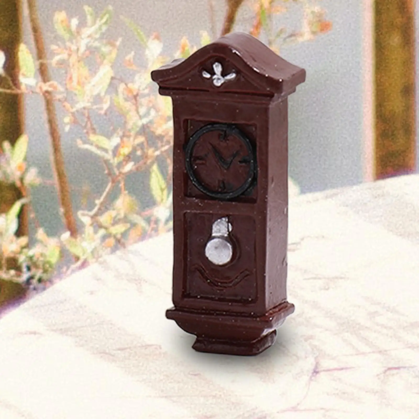 

Miniature Clock Decoration for DIY Scene Sand Table Dollhouse Furniture Accessories Layout