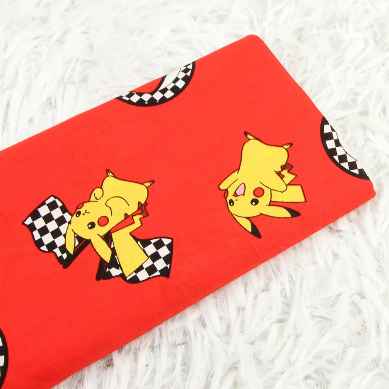 140 см ширина Покемон карманный монстр красный тонкая 100 хлопчатобумажная ткань