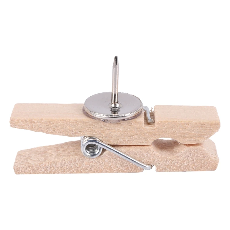 Штифты с деревянными зажимами 50 шт. колпачки для кнопок креативные Зажимы бумаги