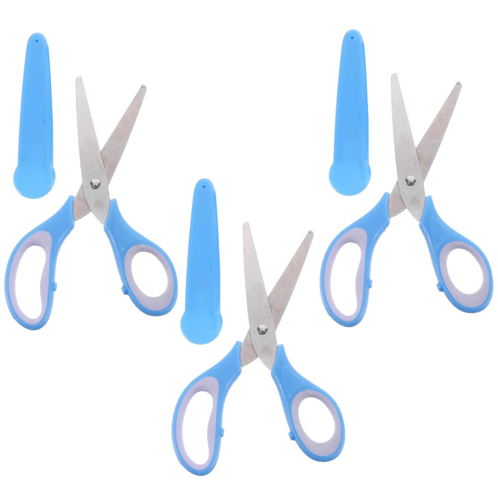 

3 Pcs Kid Scissors Kids Bulk School Supplies Safety Stainless Steel Classroom Student