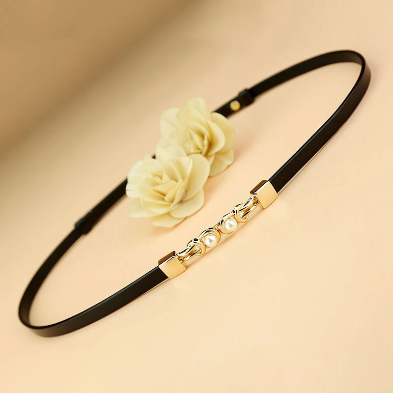 

Lady Waistband Fashion With Dress Decoration Business Leather Vintage Belt Fashion Thin Belt