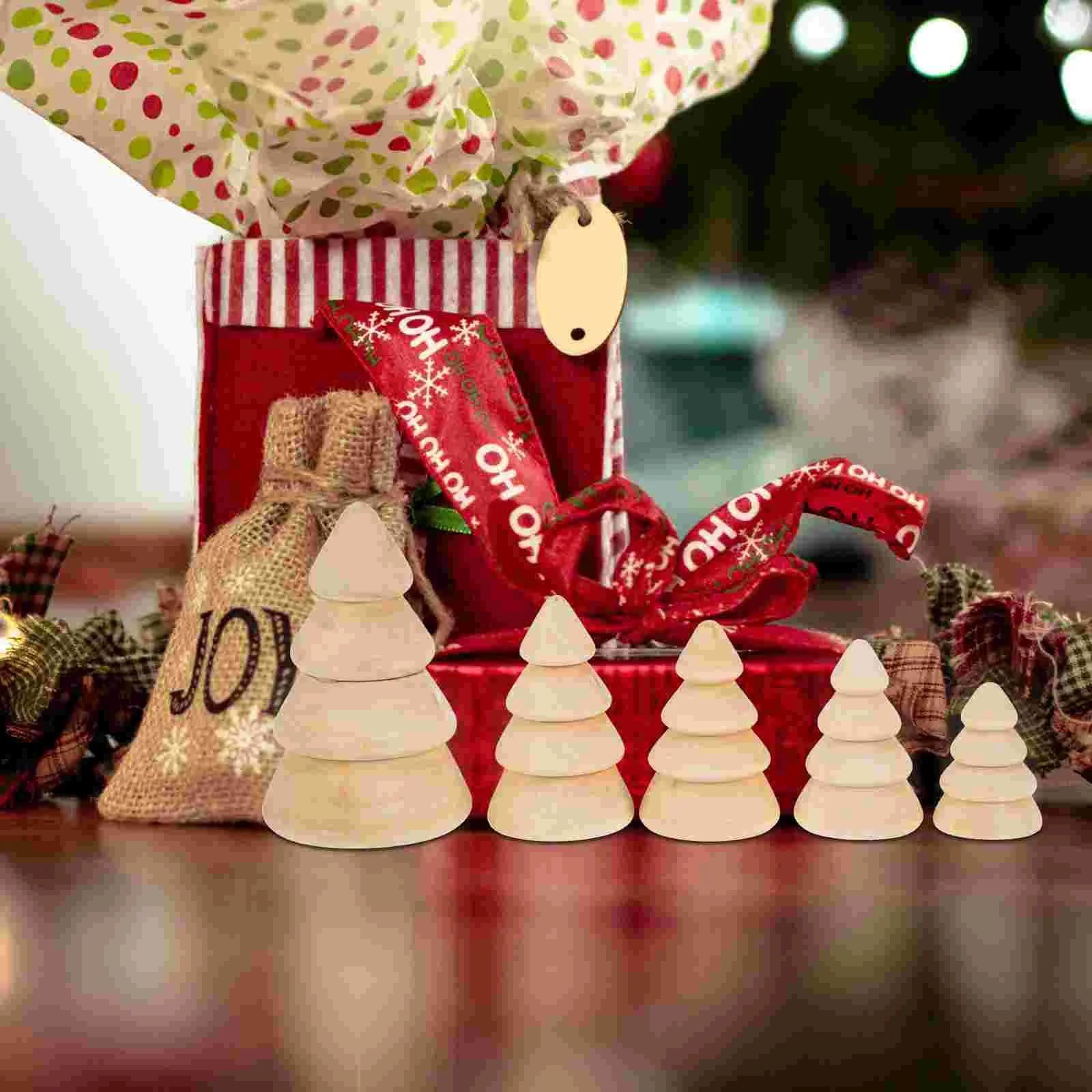 5 шт. деревянная рождественская елка тема орнамент рождественские украшения