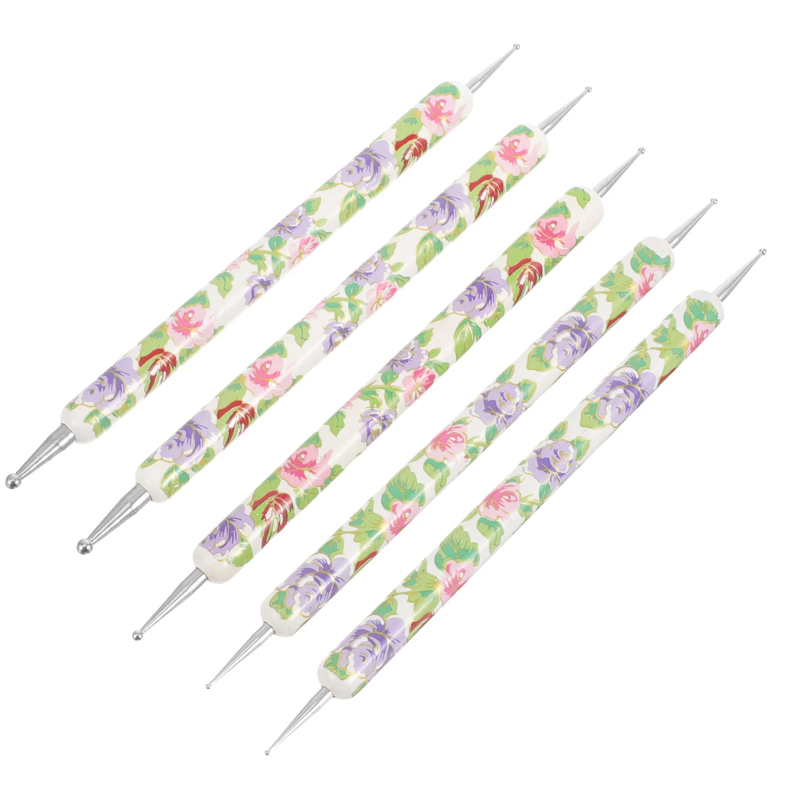 

5PCS Nail Dotting Pen Embossing Stylus For Transfer Paper Tracing Tools Drawing Embossing Tools Tip Clay Tools Sculpting Stylus