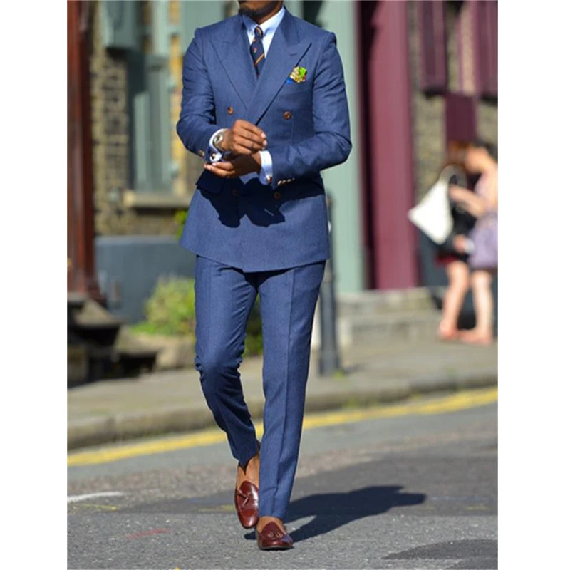 Рисунок 3 - Темно-синие деловые мужские костюмы из двух предметов