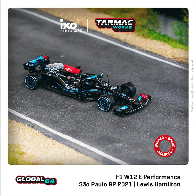

TW In Stock 1:64 F1 W12 E Performance Sao Paulo Diecast Diorama Car Model Collection Miniature Carros Toys Tarmac Works