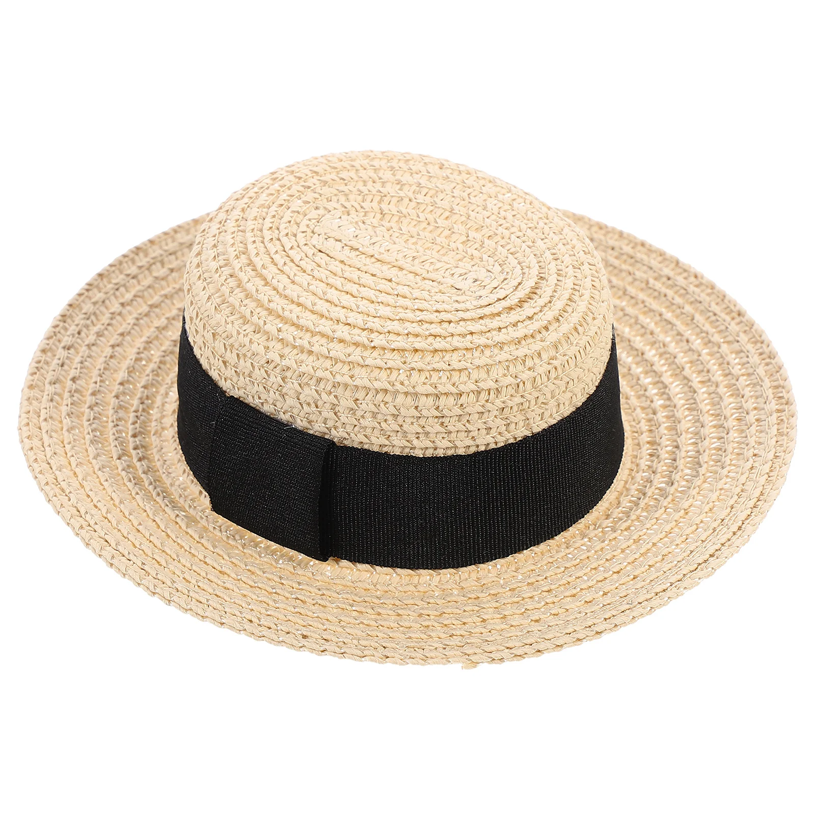 

Hand Braided Straw Hat Decor Accessory Clothes Hat Ornament