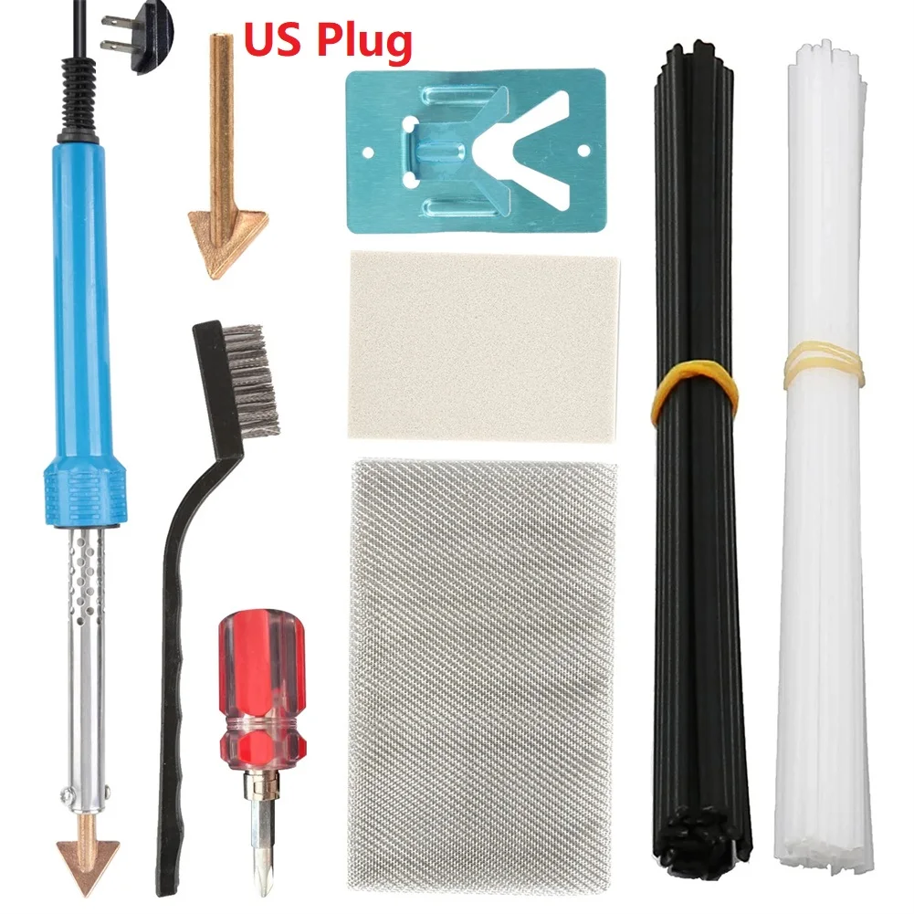 

110V-220V EU US UK AU Electric Soldering Iron Kit 80w Plastic Welding Kit For Bumper Kayak Repair Welding Equipment Tools