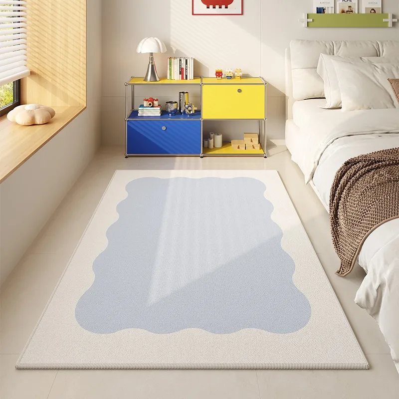 

Декоративный ковер синий белый полиэстер