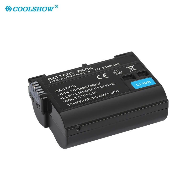 EN-EL15 Battery 2550mah for Nikon DSLR D600 D610 D7000 D7100 D7200 D800 D800E D810 D81 EN EL15 ENEL15 Batteries Charger |