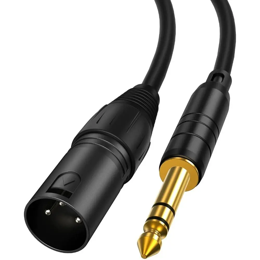 

Stereo 1/4 Inch TRS Mic Line Audio Cable 6.35 mm to XLR Male to Male Balanced