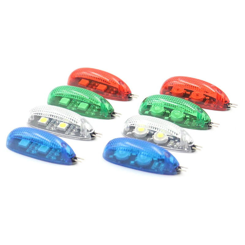 5V 12V Intelligent LED Night Flight Navigation Searching Light Red Green Blue White with BB Buzzer JR Plug For RC Airplane Model