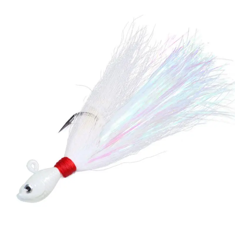 Приманки Bucktail 7 г 10 14 21 28 42 56 82 Металлический джиг-крючок Приманка для морской