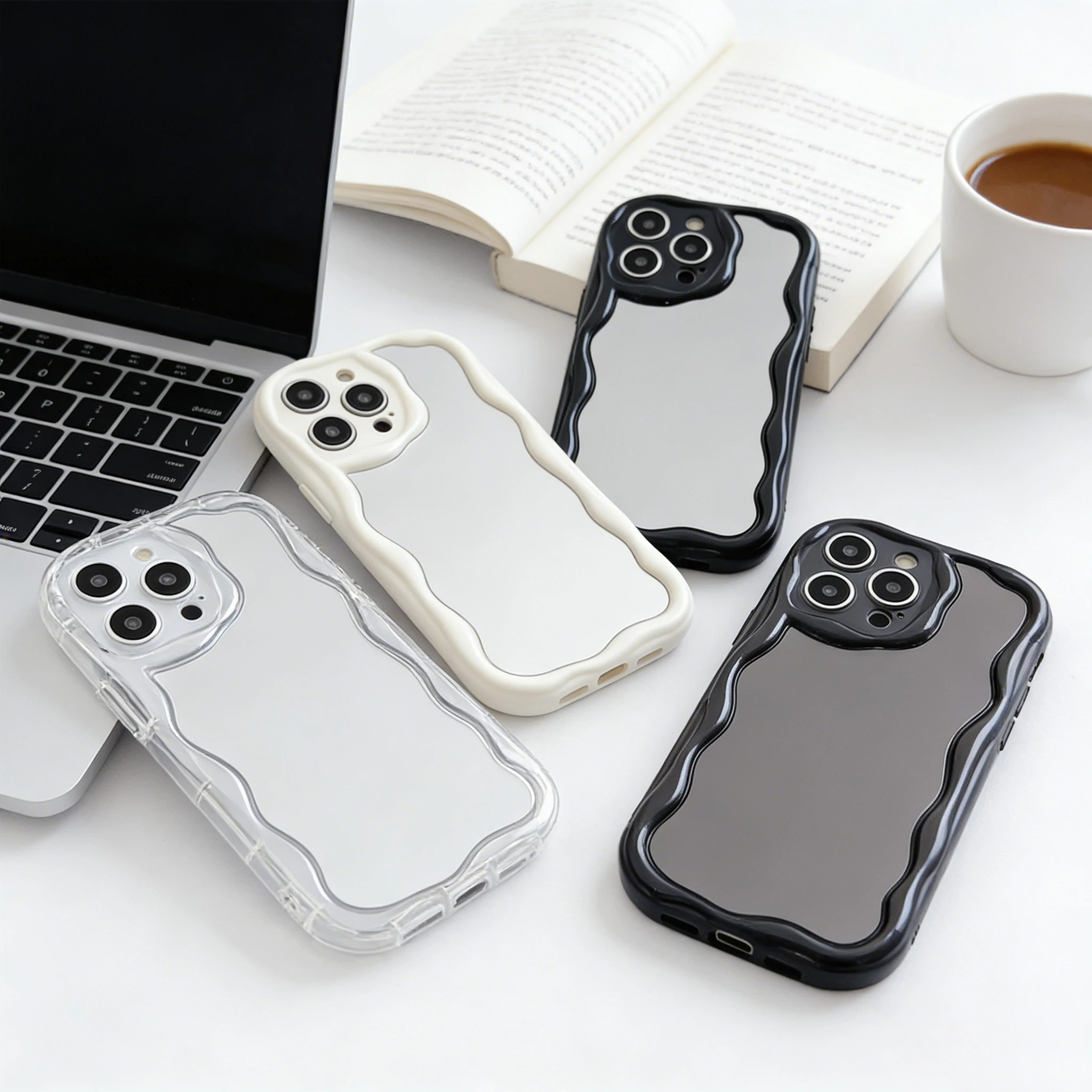Фото Роскошный 3D-чехол для телефона с зеркалом для макияжа для Xiaomi Mi 17 15T 15 14 Lite Poco F7 M7 M6 X7 X6 F6 X5 Ultra Pro Max GT 4G 5G №3