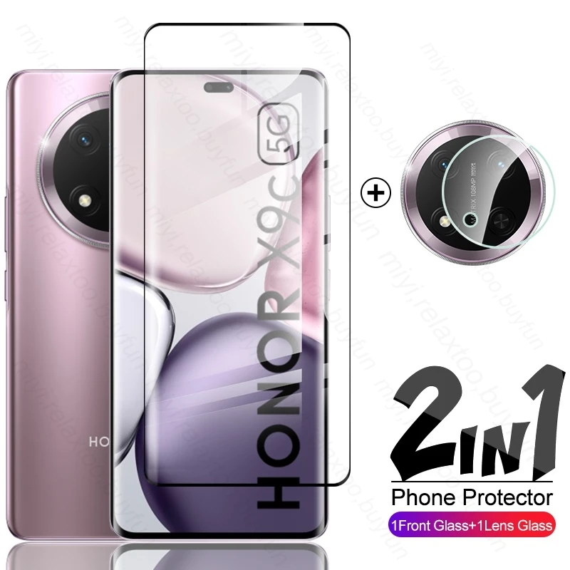 2в1 закаленное стекло 9H для HonorX9c Honor X9c 5G изогнутая защитная пленка экрана Xonor Honer X 9