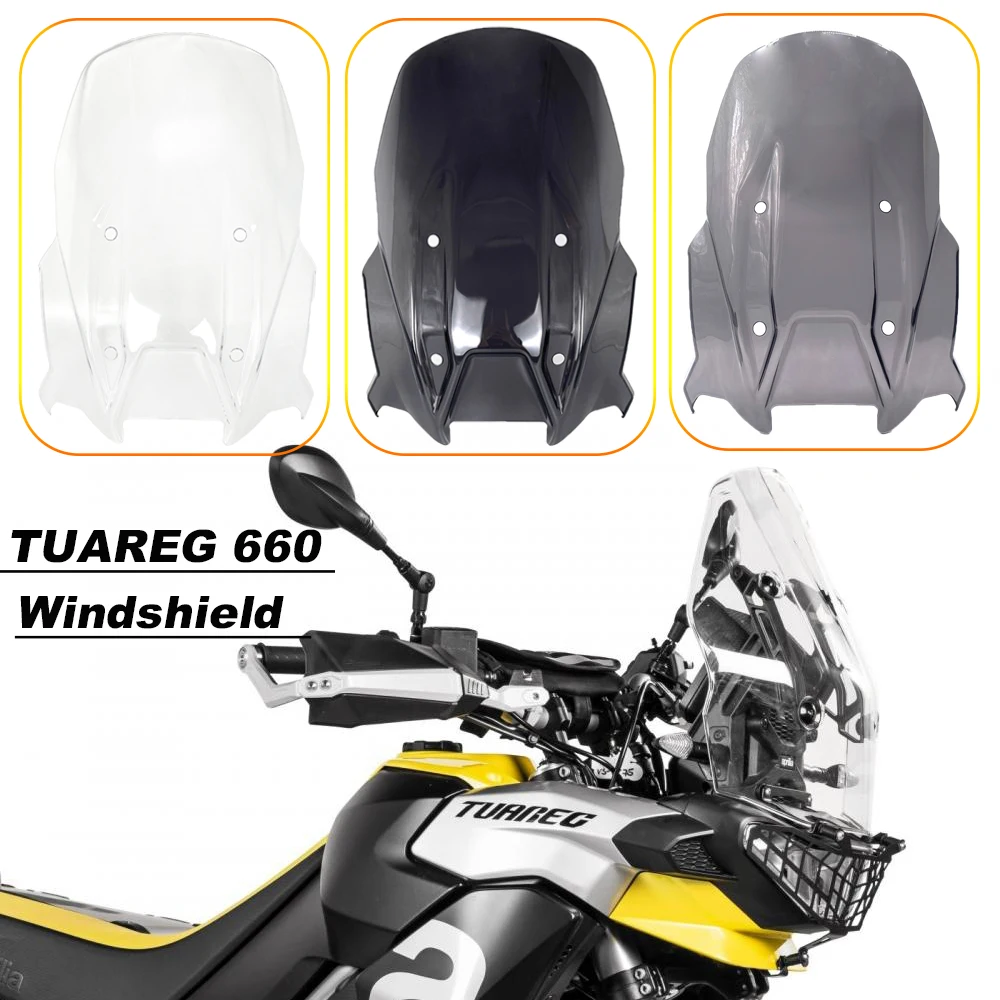 

Tuareg 660 New windscreen For Aprilia TUAREG 660 Tuareg 660 2022-2023 Front Windscreen Raised Windscreen Deflector