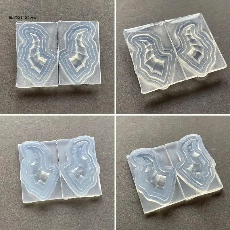 

Силиконовые формы для сережек, подходящие для эпоксидной смолы, поделки «сделай сам», украшение, подвеска, брелок