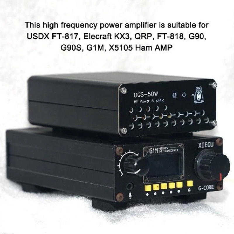 OGS-50W Усилитель Мощности HF 50W черный металл для usd DX FT-817 ICOM IC-703 Elecraft KX3 QRP FT-818 G90 G90S G1M