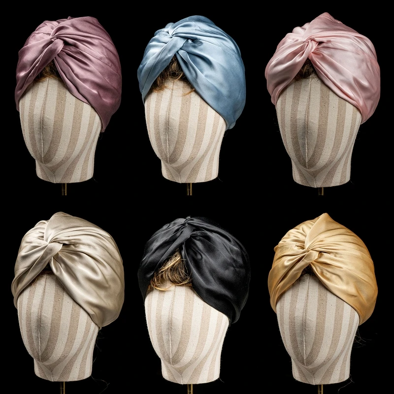 

Women Satin for Extra Large Bonnet Sleep Knotted Hair for PROTECTION Turban Night Hat for Head Cover