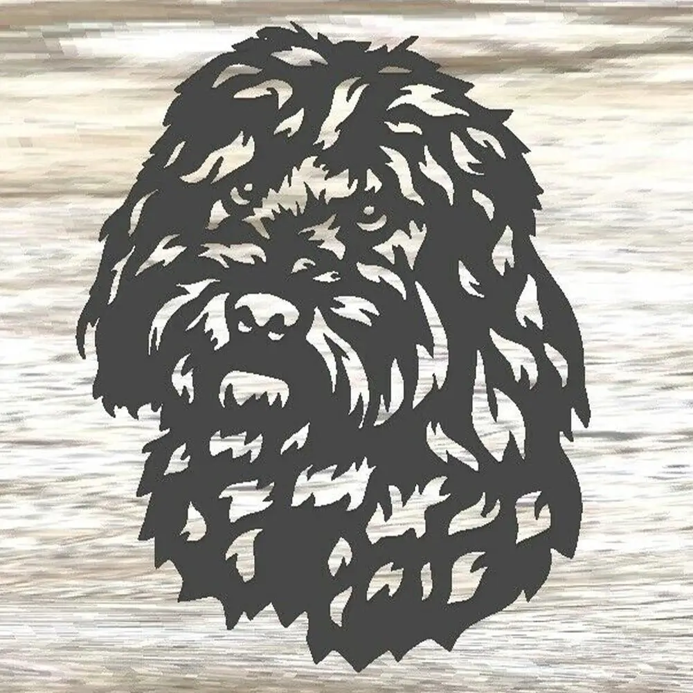 

Милый силуэт, Металлический Стальной садовый декор для двора собаки, настенное ограждение, семейное украшение для дома