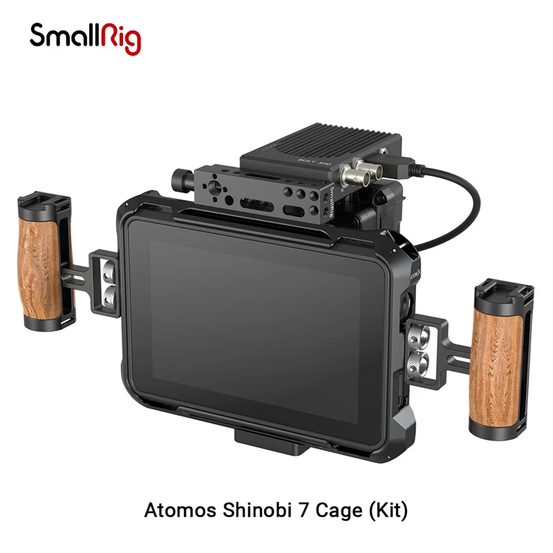 

SmallRig Atomos Shinobi 7 Monitor Cage Camera Cage Aluminium alloy DSLR On-Camera Monitor Rig Kit 3456