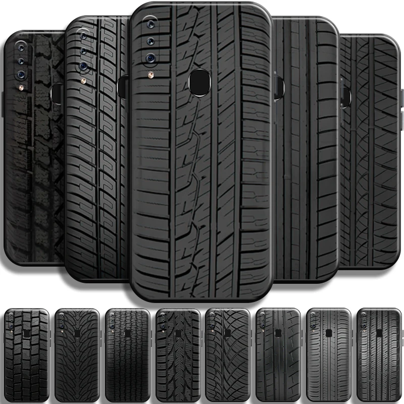 

Wheel Tyre Tread Stripe Black For Samsung Galaxy A60 Phone Case Funda Soft Carcasa Full Protection Shell Cover TPU