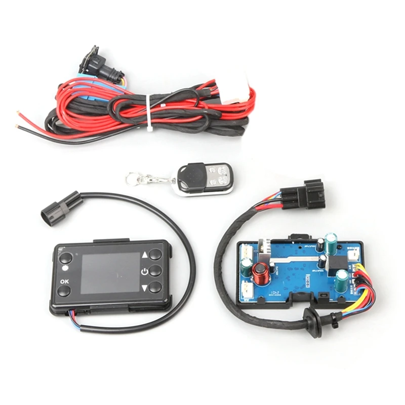 For 12V 5KW Control Board Motherboard LCD Monitor Switch+Remote Car Air Parking Heater Accessories