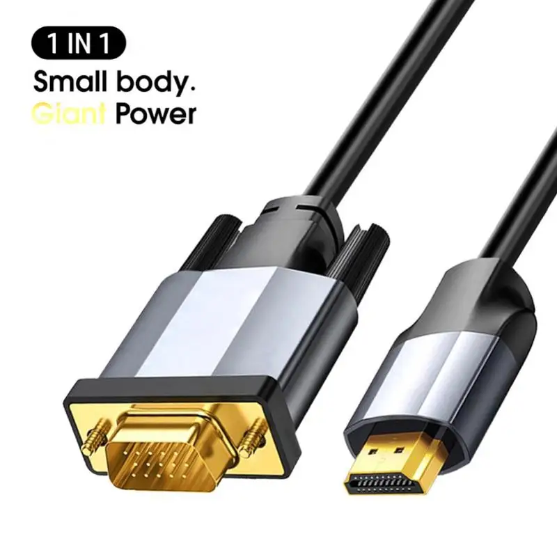 

RYRA HDMI VGA Cable 1080P60Hz HDMI To VGA Cable Audio Video HDMI Male To VGA Male Cable For Projector TV Monitor Laptop PS3 PS4