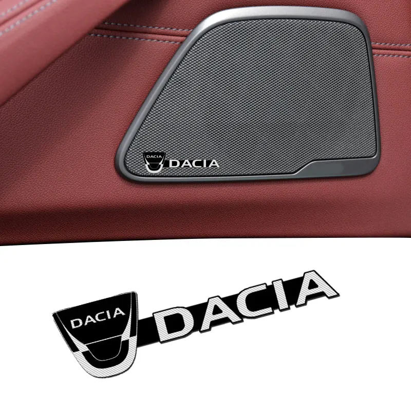 

4pcs Car 3D Metal Aluminum Audio Decorate Emblem Stickers for Dacia Duster Logan MCV Sandero Stepway R4 Dokker Lodgy Xplore