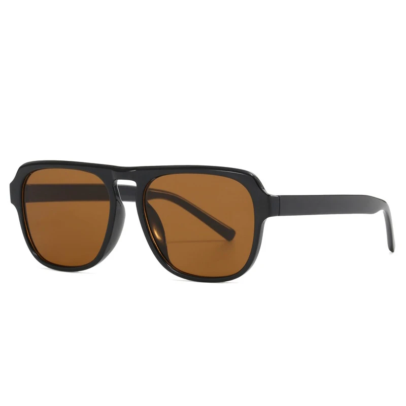 Женские Винтажные Солнцезащитные очки-авиаторы UV400 коричневые солнцезащитные