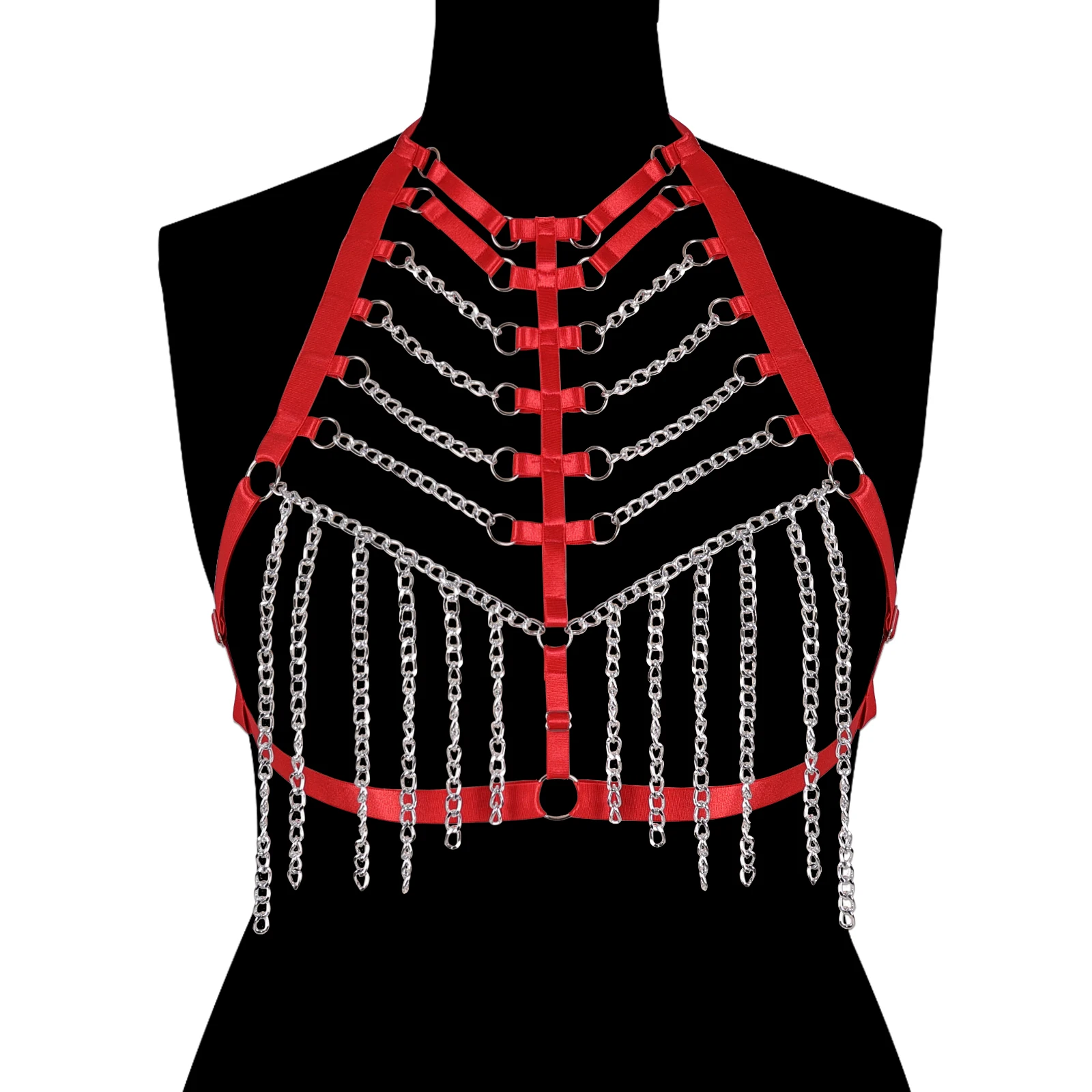 

Женская открытая боди-клетка в стиле панк-Готика