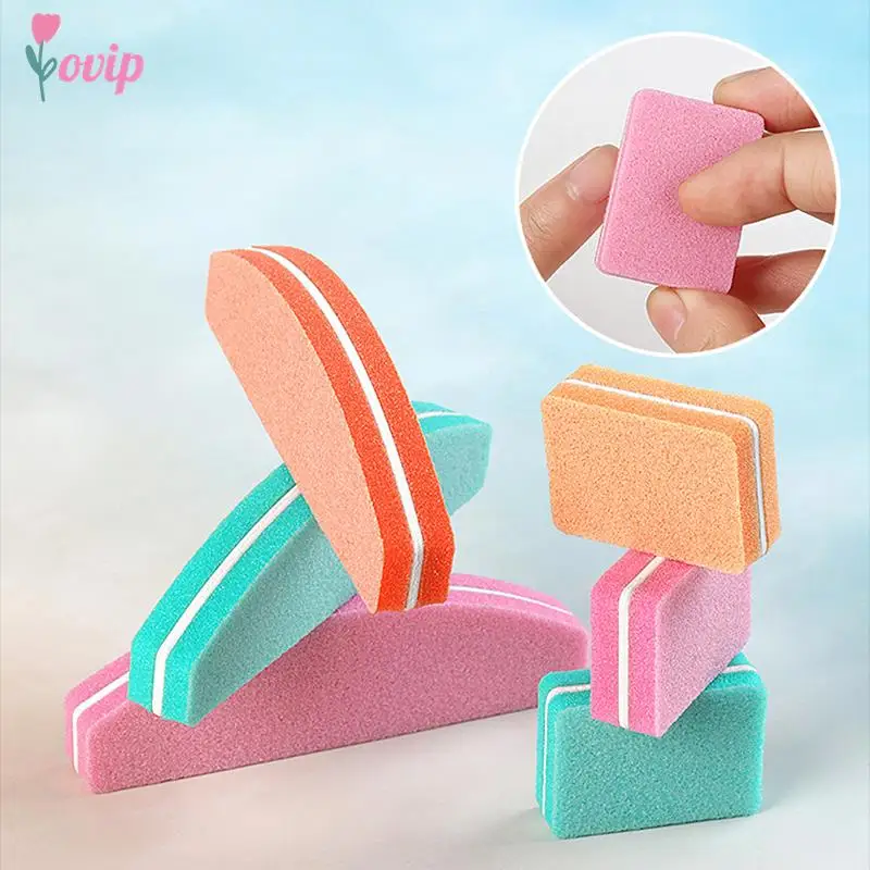 

10Pcs Blocks Nail Sandpaper 180/100 Sanding Nails Polishing Files Mini Lime Buffs Manicure Accessories Kits