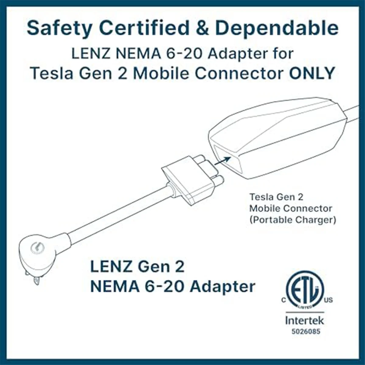 Адаптер Nema 14 50 для мобильного портативного зарядного устройства Gen 2 зарядное