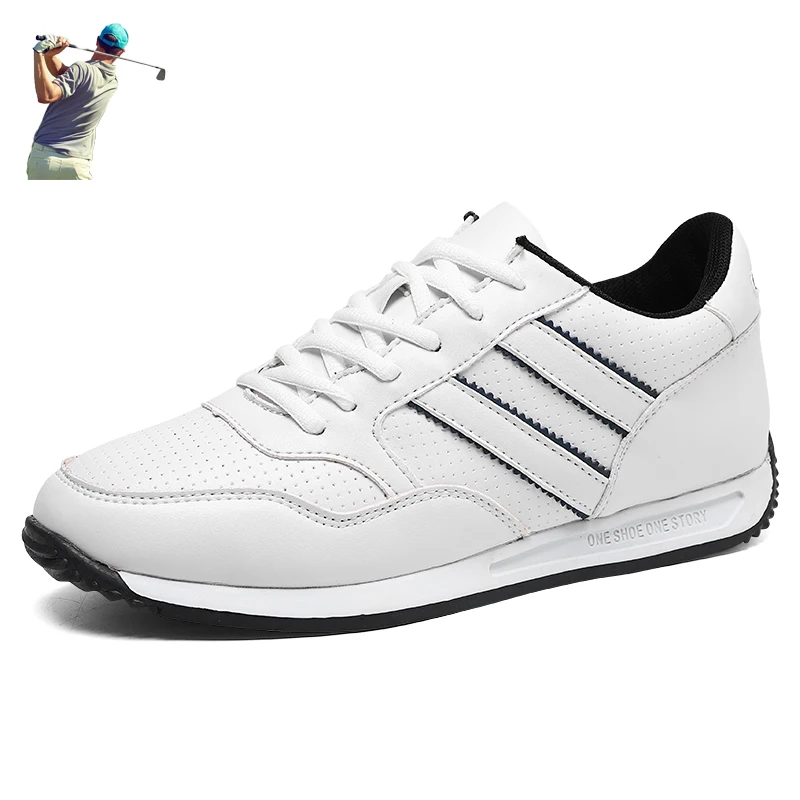 

New Mens Golf Shoes Black White Golf Trainres Sneakers for Men Outdoor Anti Slip Sport Sneakers Golfers Walking Footwears