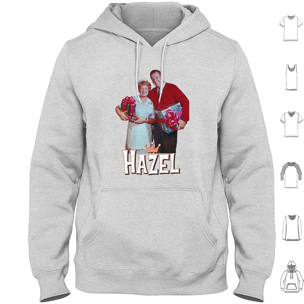 Christmas With The Baxters Retro 60s Hazel Tribute Hoodies Long Sleeve Burke Baxter Shirley Booth Hazelburke