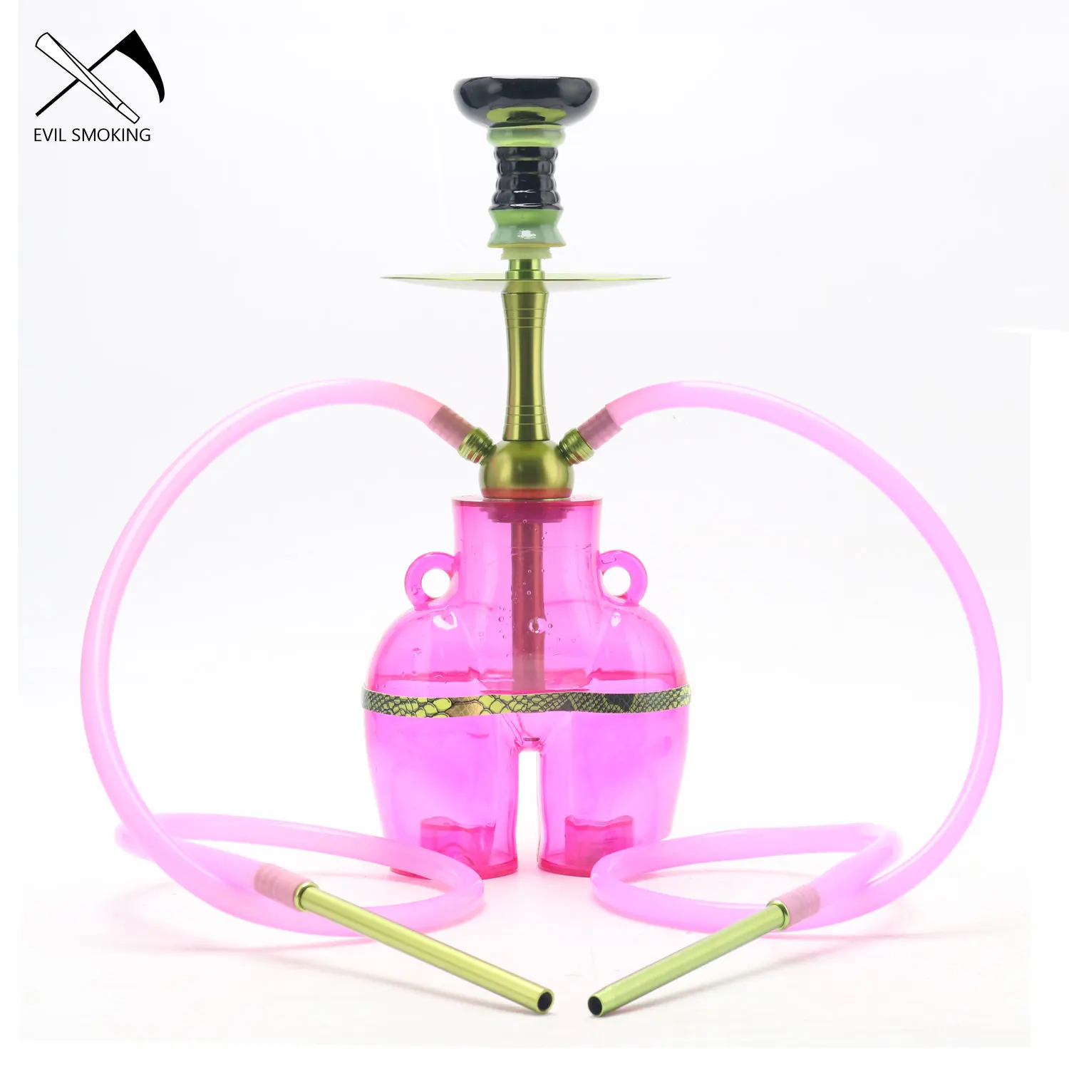 EVIL SMOKING Big Butt Sexy LED Hookah Set 3 with Chicha Bowl Hose Narguilhe Completo Party Ktv Bonga for Smoking Accessories