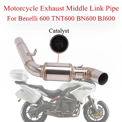 バイクマフラー Benelli 600 オートバイの排気管中間リンクパイプ触媒
