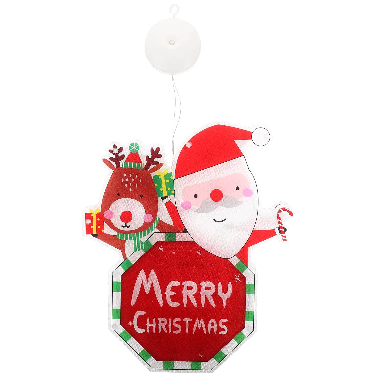 

Christmas Window Lights Light Lamp Hanging Decor String Lighting Ornaments Reindeer Tree Night Showcase Silhouettependant Led