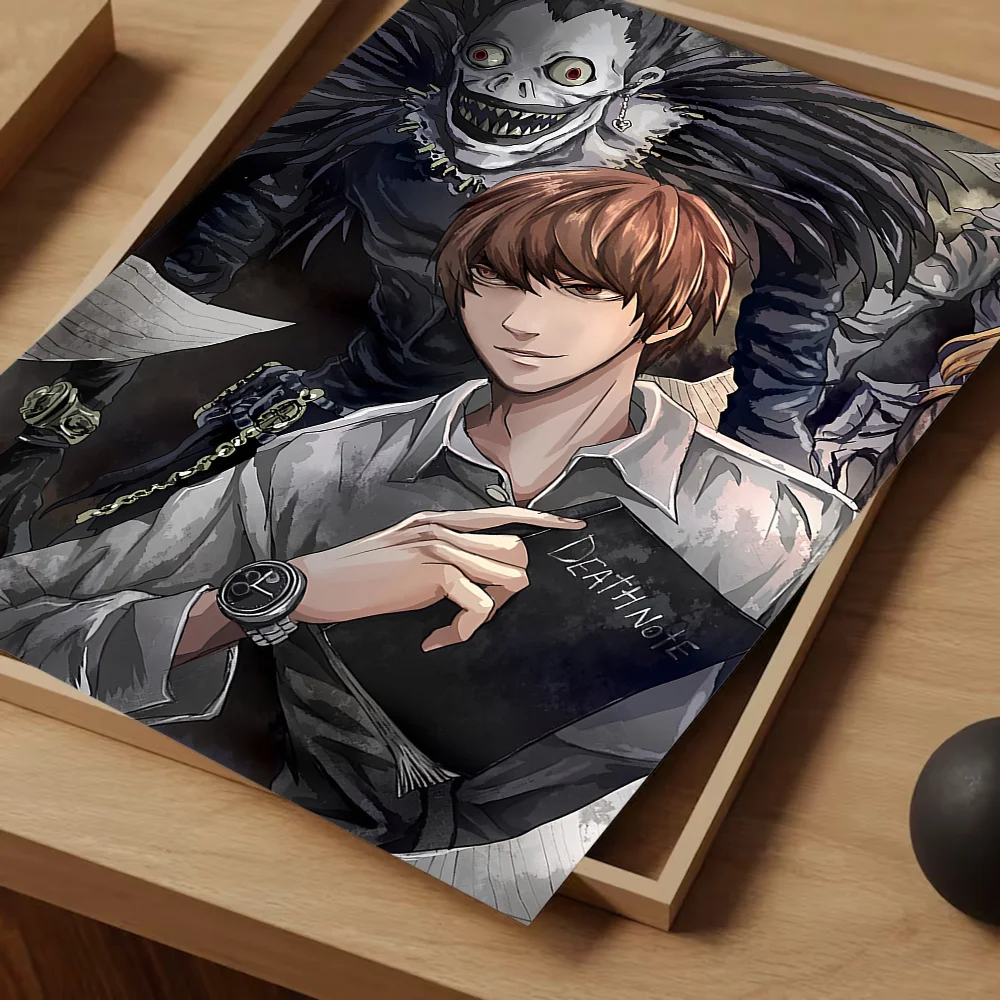 Death Note аниме постеры липкие декорации живопись настенное искусство белая