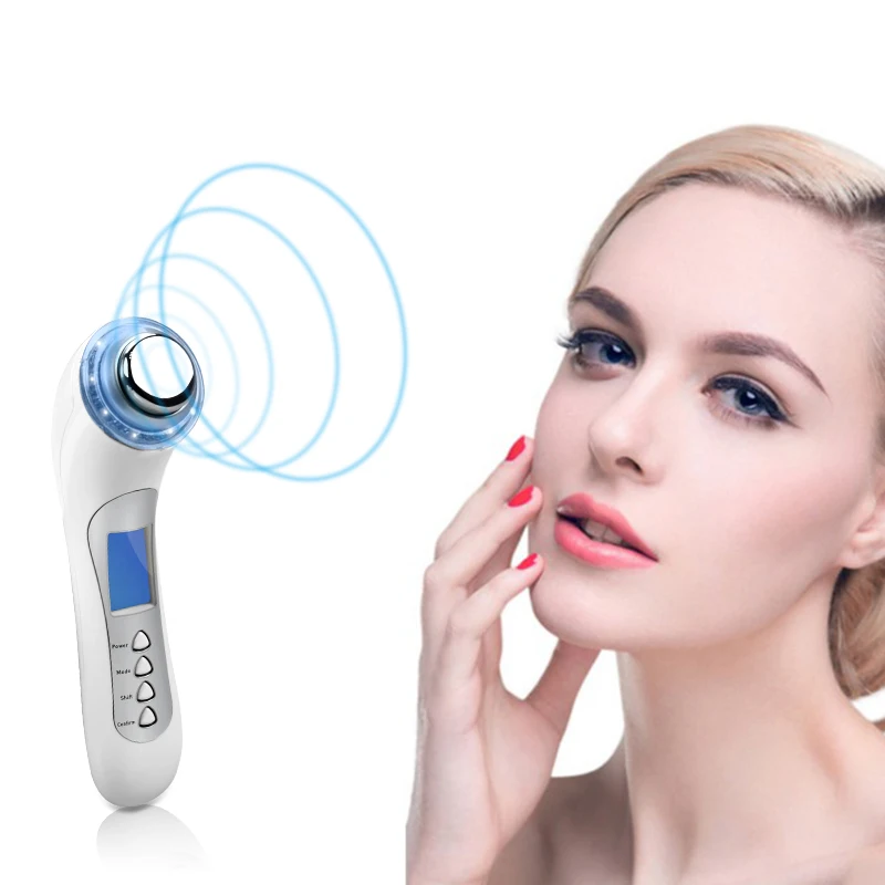 

New Beauty Product Ideas 2023 Beauty Parlour Machines 5 in 1 Ultrasonic Facial Massager