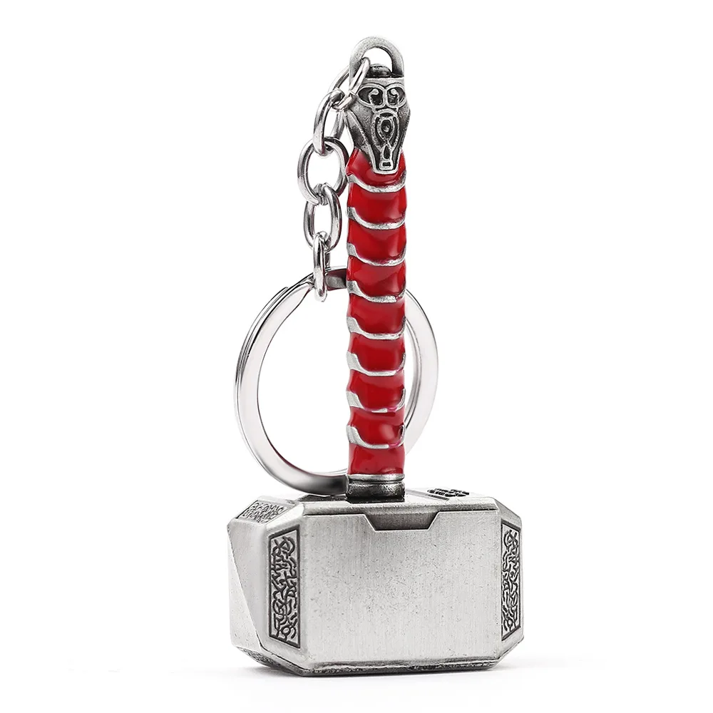 

Marvel Avengers Alliance Thor's Hammer Keychain Car Bag Key Chain Pendant Small Gift