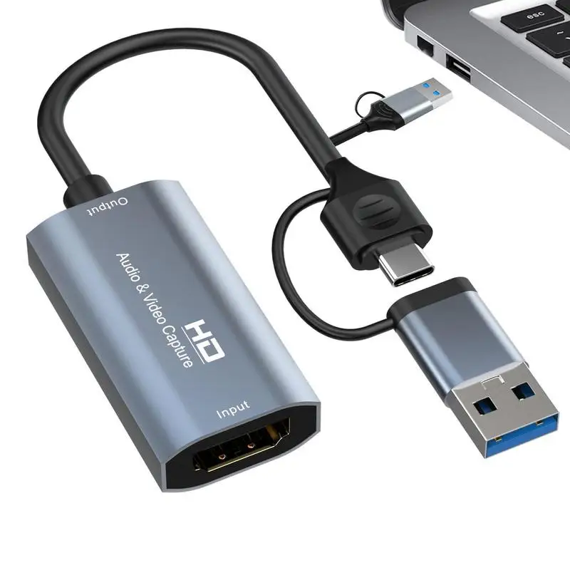 

USB карта видеозахвата, портативная 4K HD 1080P, карты видеозахвата, портативный коллектор видео для прямой трансляции видео записи