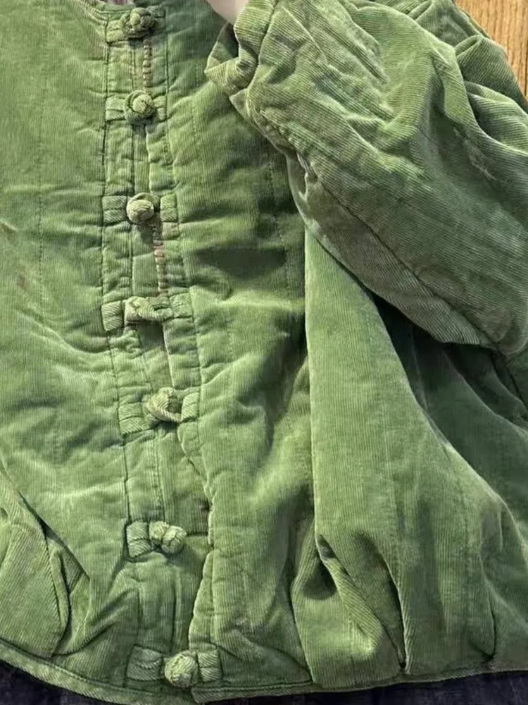 Вельветовое осенне-зимнее пальто женские свободные плиссированные модные