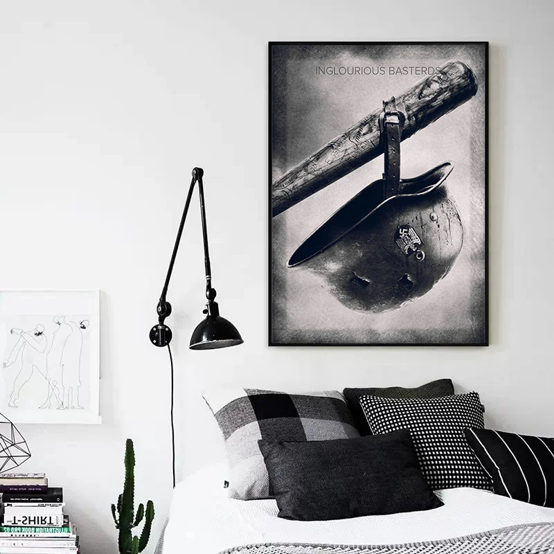 Постер Фильма Бесславные Ублюдки Печать На Холсте - Вертикальный Прямоугольник