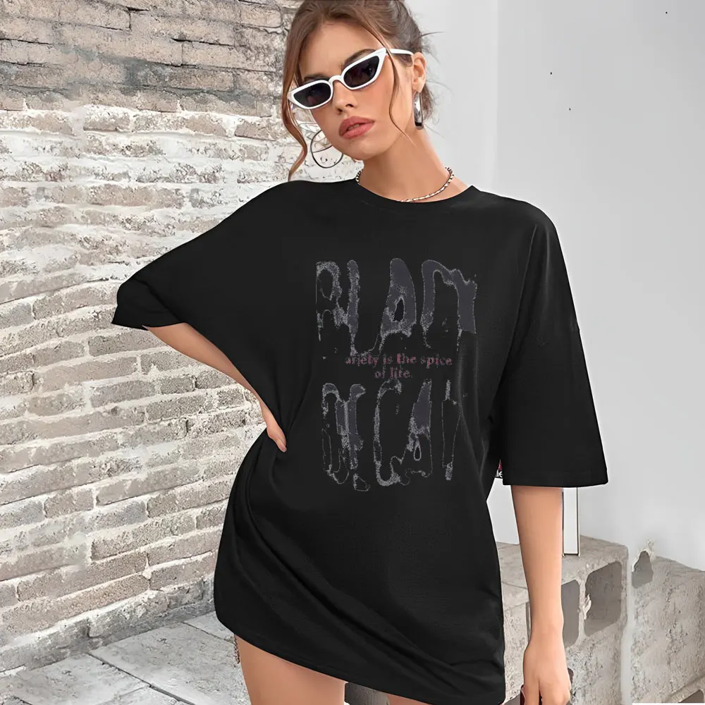 

Women'S T-Shirt Men'S Goth Y2k Punk Hip Hop Letter Print T-Shirt Fashion Couple Oversized Outdoor Sports Casual Top Clothing