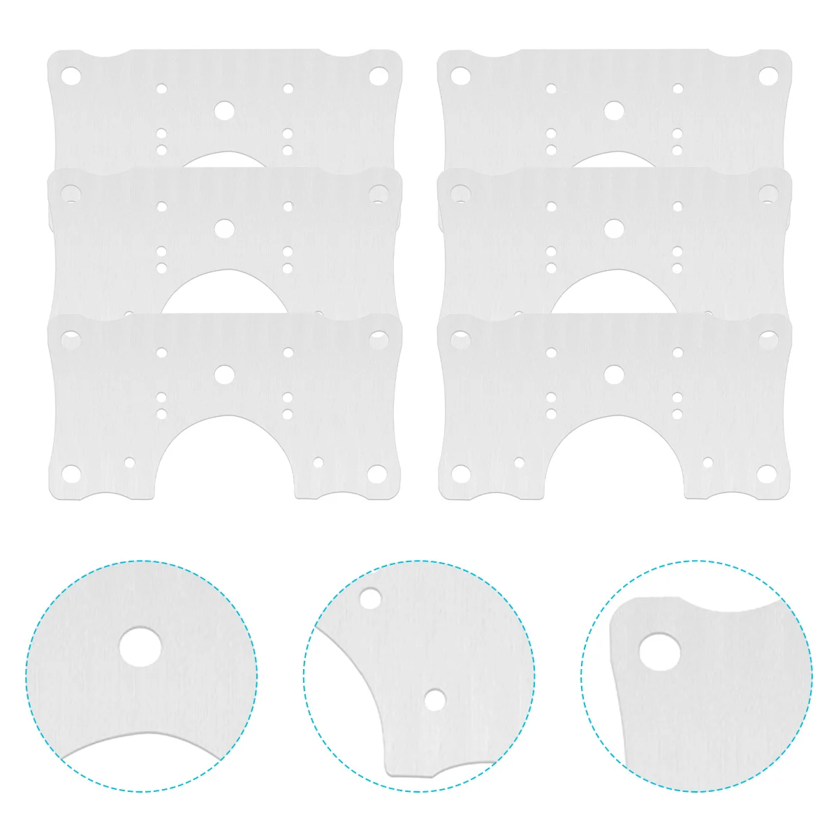 

Hinge Repair Metal Plate Bracket Cabinet Mending Plates Stainless Steel Kit