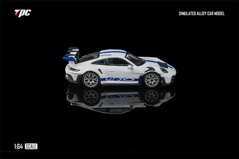 Коллекционная миниатюрная модель автомобиля TPC 1:64 GT3 RS GT Silver  White Blue  Metallic Blue, литая под давлением (art.: 3920d06dceaec) - 3920d06dceaec