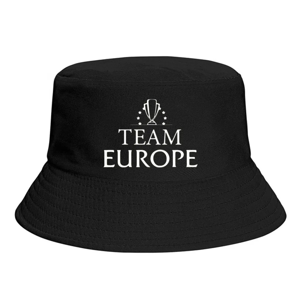 

Laver Cup Tennis Match 2022 Team Europe Bucket Hat Polyester Men Teenagers Fisherman Hat Customized Cute Panama Hat