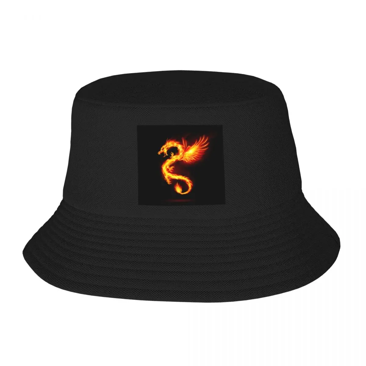 

Панама с символами огненного дракона и крыльями, летние шляпы, рыбацкая шляпа, складные солнцезащитные кепки для мужчин и женщин