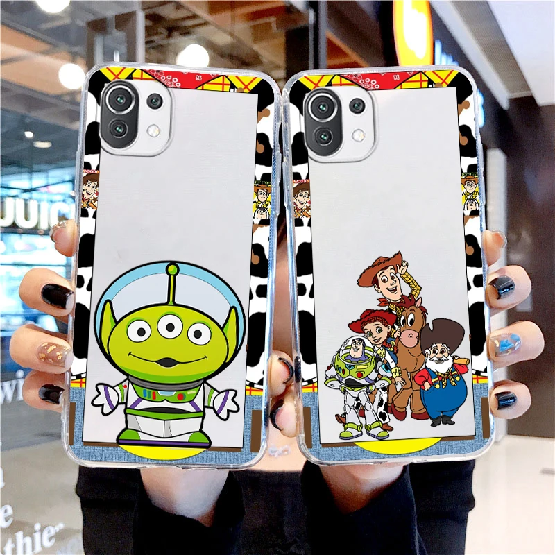 

Transparent Cover Toy Story Disney Cute Art Phone Case For Xiaomi Mi 12S 12X 12 11 11T 11i 10T 10 Pro Lite Ultra 5G 9T 9SE 8